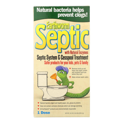 Earthworm Septic System Treatment (6-Pack) - 10.3 Fl. Oz. Per Bottle
