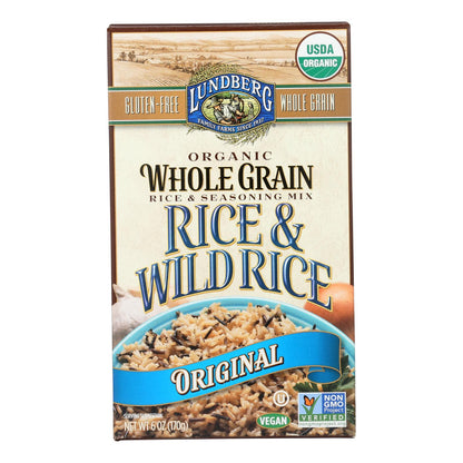 Lundberg Family Farms Organic Whole Grain Original Wild Rice, 6 Pack of 6 Ounces