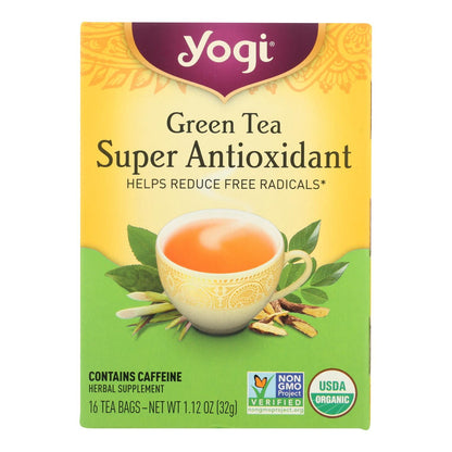 Yogi Green Tea Super Anti-Oxidant Pack of 6 - 16 Tea Bags Each