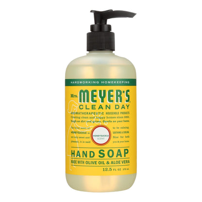 Mrs. Meyer's Clean Day Liquid Hand Soap, Honeysuckle, 12.5 oz., Pack of 6