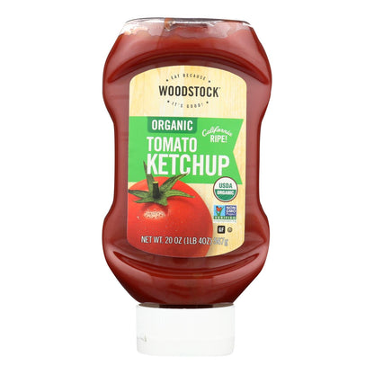 Woodstock Organic Tomato Ketchup, 20 oz, Pack of 12