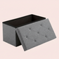 30/43" Folding Storage Ottoman Bench Heavy Duty Padded Seat Multi Size - Color