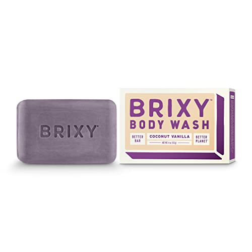 Brixy Coconut Vanilla Moisturizing Body Wash Bar - 4 Oz
