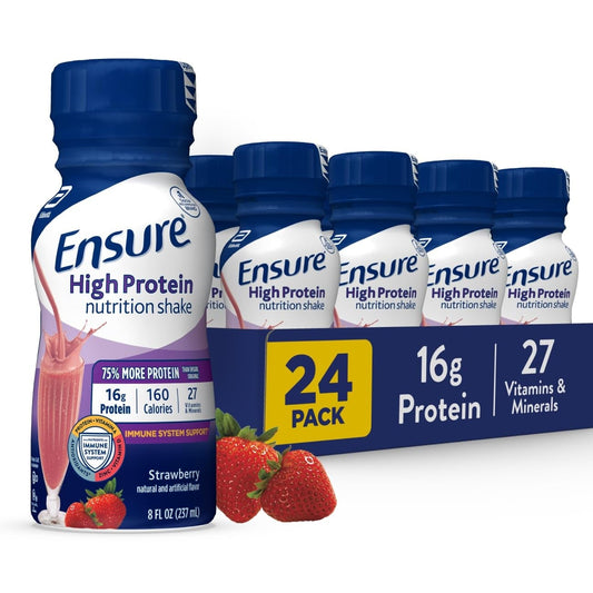 Ensure® High Protein Nutrition Shake – Strawberry – 8 Fl oz