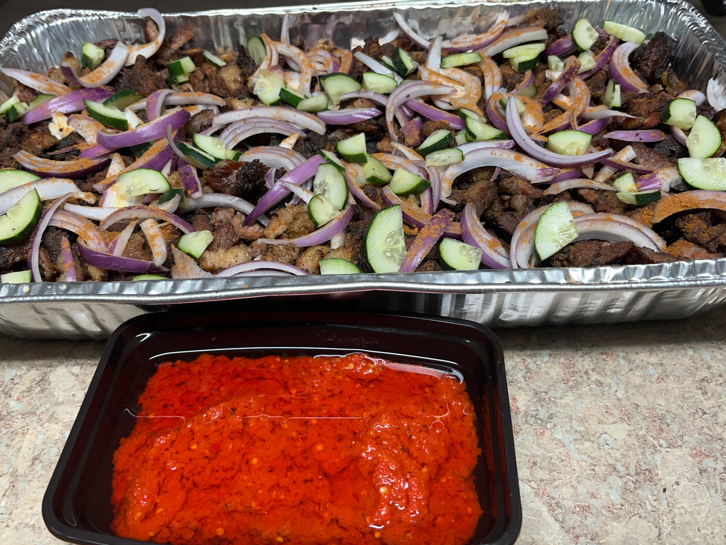 Medium Beef Suya Event Tray