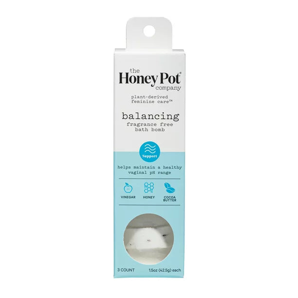 Honey Pot Bath Bombs: Calming Unscented Relaxation (3 ct)