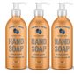 Hand In Hand - Liquid Hand Soap Citrus Grove, (3-Pack, 10oz Bottles)