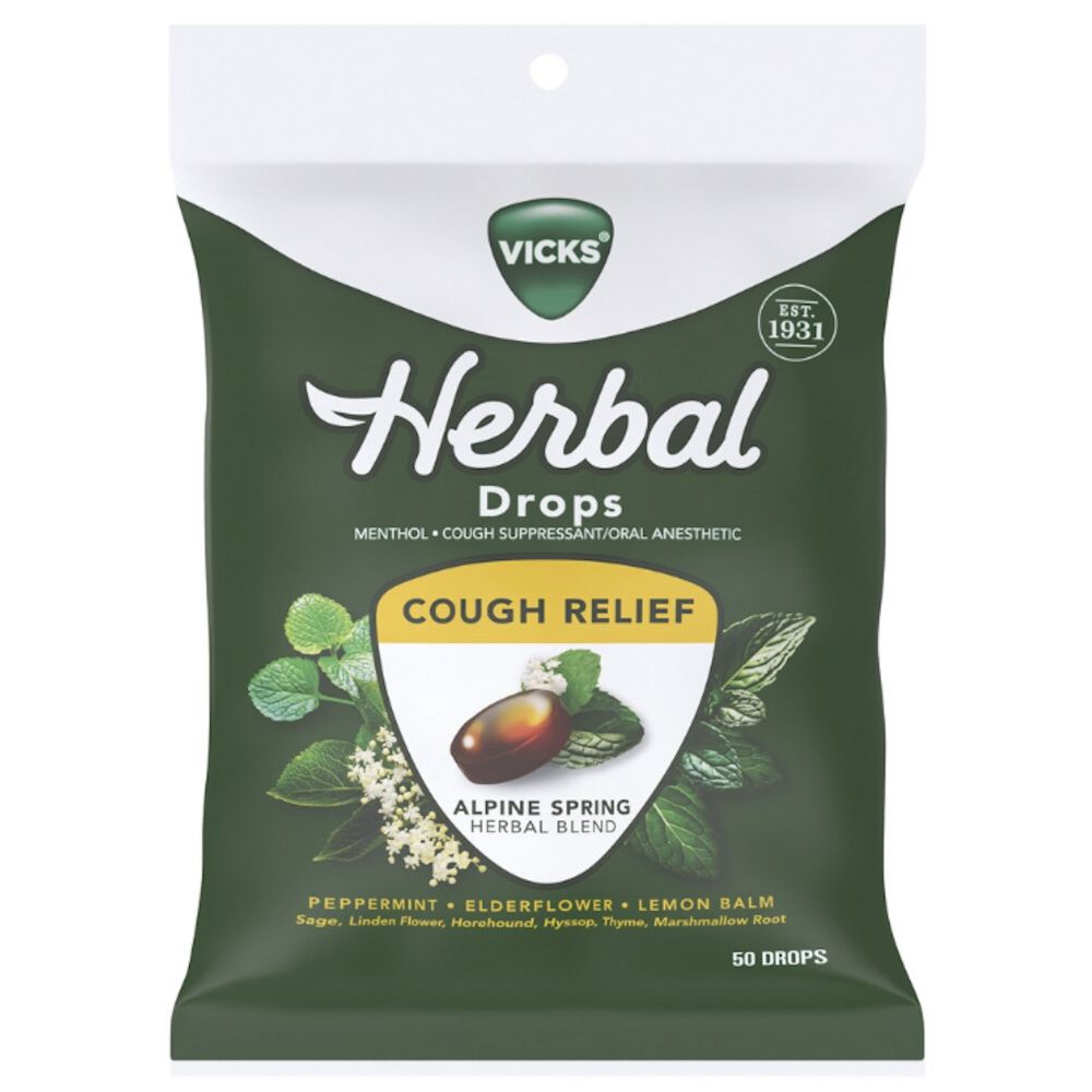 Vicks® Herbal Alpine Spring Cough Relief Drops
