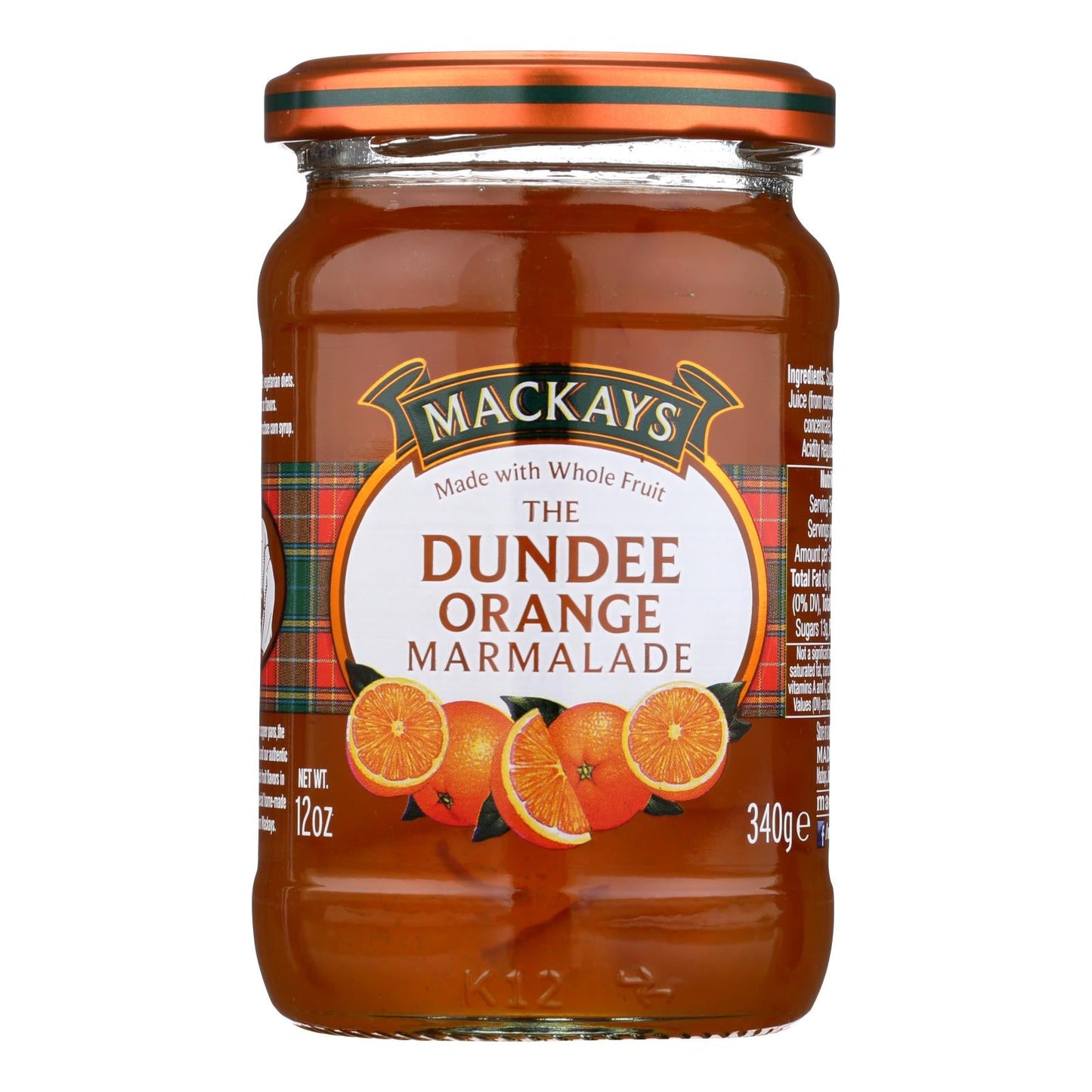Mackay's The Dundee Marmalade, Pack of 6 - 12 Oz Jars