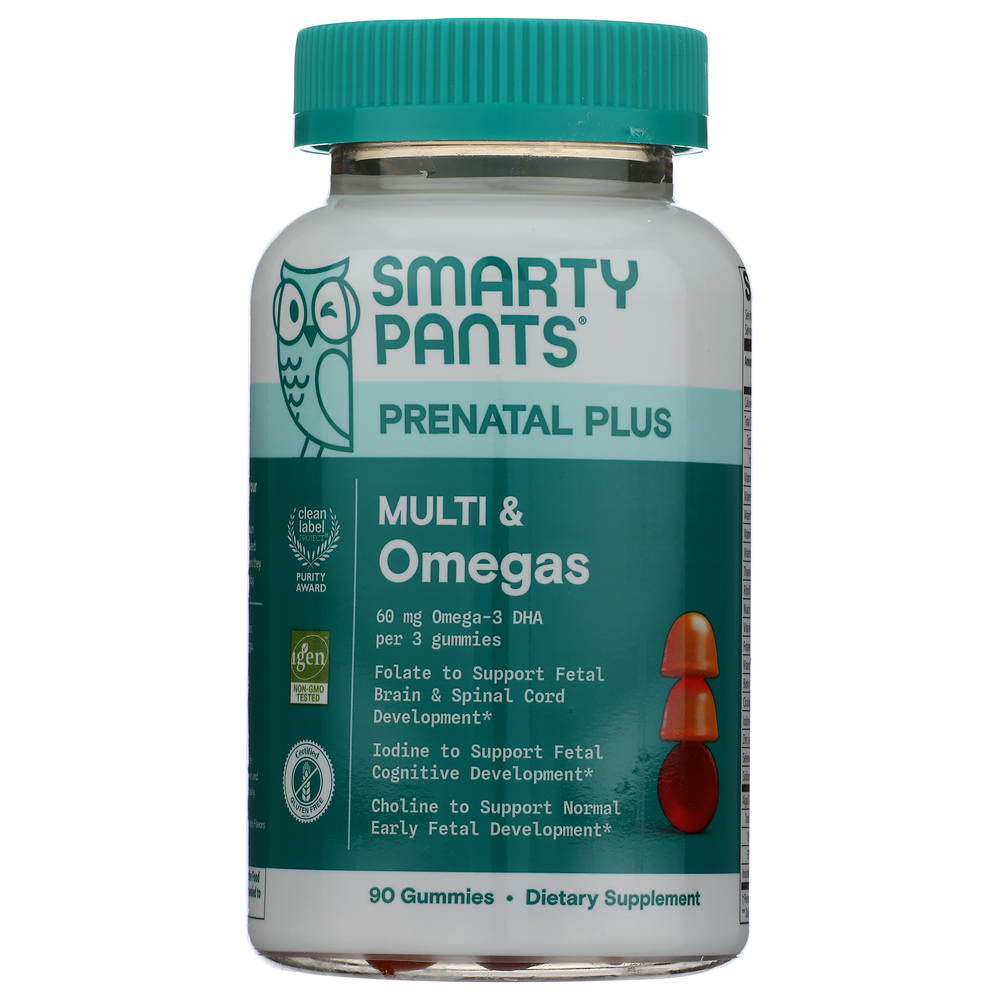 SmartyPants® Prenatal Multivitamin & Omega-3 Gummies – 90ct