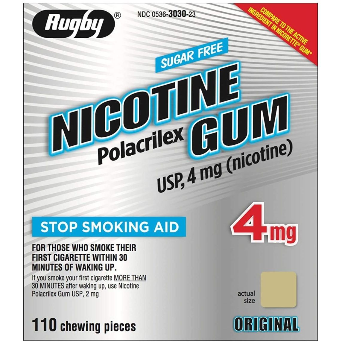 Rugby Nicotine Gum 4 Mg Original