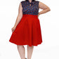 Charlotte Skirt in Red