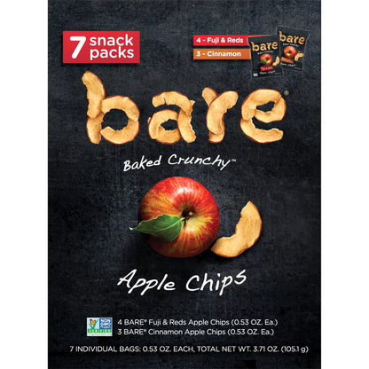 Bare Fruit - Apple Chip Variety Snpk - Case Of 6 - 7/.53 Oz