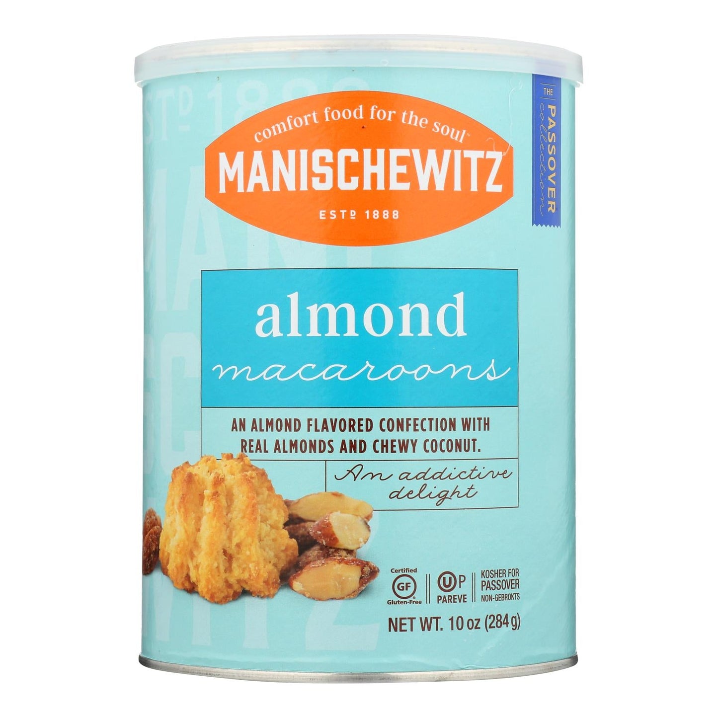 Manischewitz Almond Macaroons, Perfect for Passover - 10 Oz Pack of 12