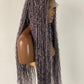 100% Human Hair Bohemian Knotless Braid Wig, Gray Color, Waist Length - (TARA GERY)
