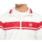 Sergio Tacchini Young Line Men Track Jacket Blanc De Blanc/Tango Red