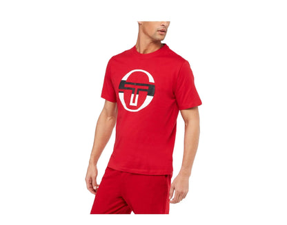 Sergio Tacchini Iberis Men T-Shirt Tango Red/Blanc De Blanc