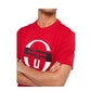 Sergio Tacchini Iberis Men T-Shirt Tango Red/Blanc De Blanc