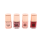 Crimson Gel Nails – 4-Piece Nail Polish Set with Top Coat