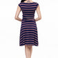 Amelia Dress in Navy Stripes - XS only