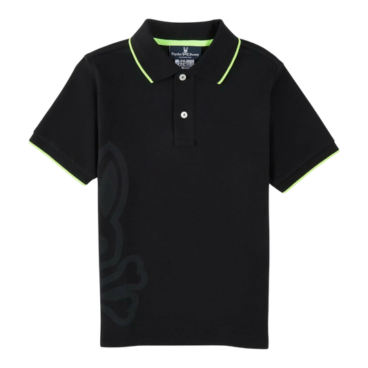 Psycho Bunny Chatham Kids Polo Shirt Kids Polo Shirt Black