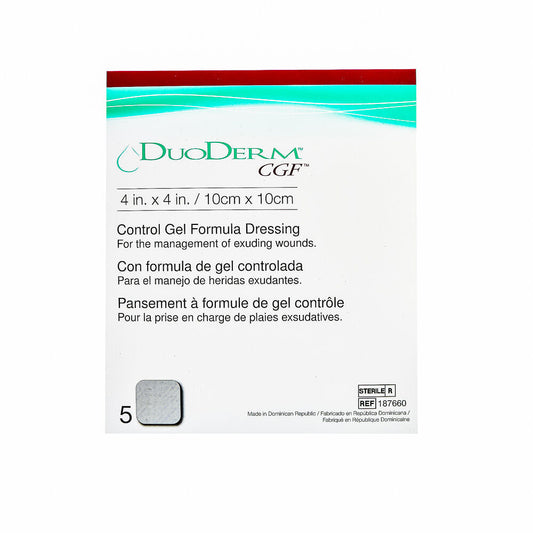 ConvaTec DuoDERM® CGF® Sterile Hydrocolloid Dressing – 4" x 4"