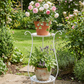 Two-Tier Metal Plant Stand – Double Layer Iron Flower Rack for Indoor & Outdoor Plants