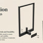 Metal Wall Frame Set with Shelf, Window-Style Holder for Small Pots & Home Decor
