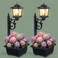Solar Lamp Post with Flower Pot – Outdoor Garden & Patio Light – Multi Pack