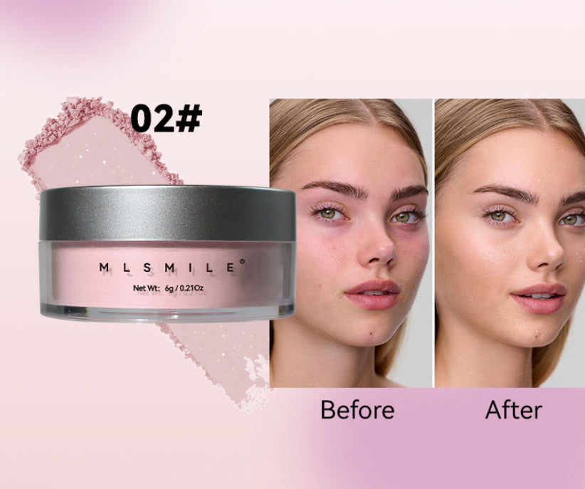 Pearlescent Face Powder Concealer Powder Waterproof Sweat-proof Oil Control