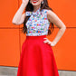 Charlotte Skirt in Red