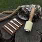 4-Piece Diamond Style Leather Pricking Iron and Leather Nylon Hammer