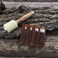 4-Piece Diamond Style Leather Pricking Iron and Leather Nylon Hammer