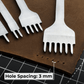 4-Piece Diamond Style Leather Pricking Iron Set, 1, 2, 4, 6 Prongs
