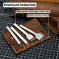 4-Piece Diamond Style Leather Pricking Iron Set, 1, 2, 4, 6 Prongs
