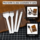 4-Piece Diamond Style Leather Pricking Iron Set, 1, 2, 4, 6 Prongs