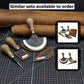 4-Piece Leather Tool Set with Leather Sheaths