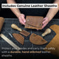 4-Piece Leatherworking Tool Set with Leather Sheaths