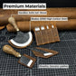 4-Piece Leatherworking Tool Set with Leather Sheaths