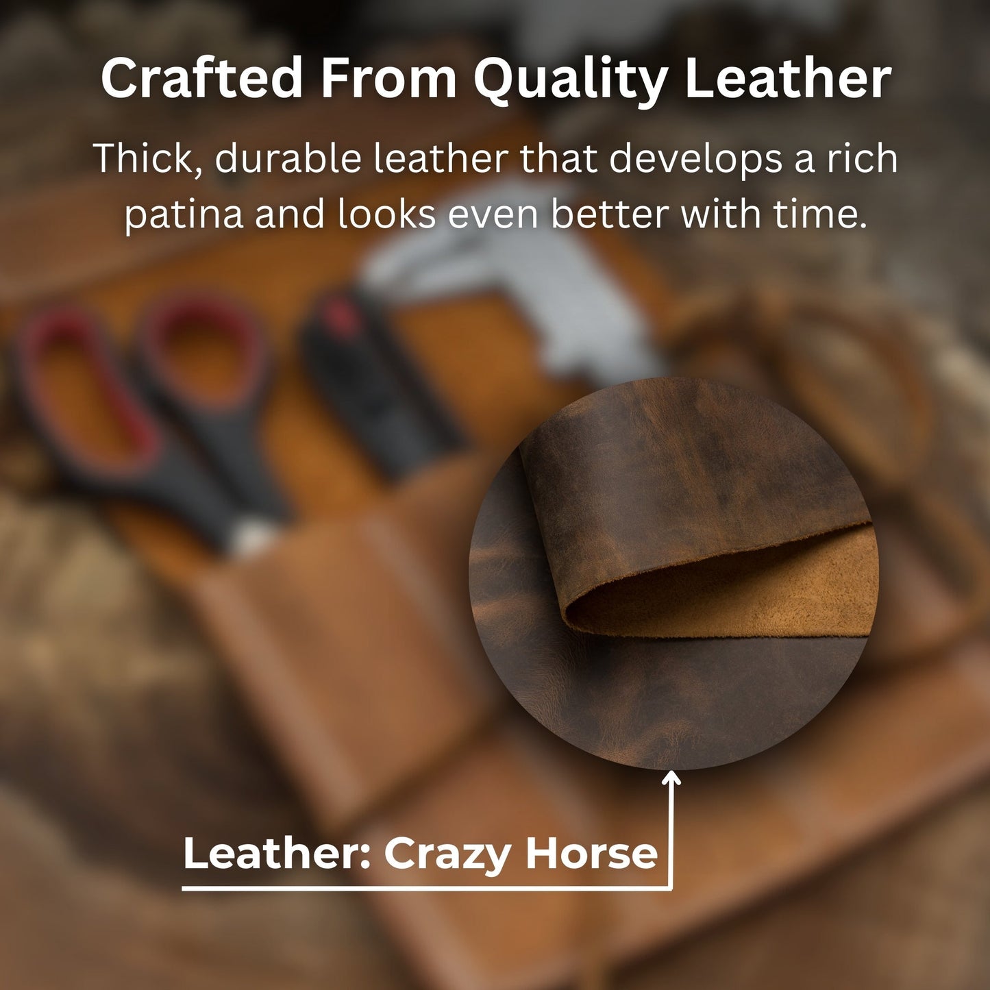 4 Pocket Leather Chisel Roll