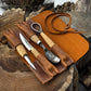 4 Pocket Leather Tool Roll