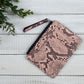 Molly Snake Print Coin Zip Pouch