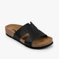 Liora by LEON- Women’s Leather Slide- One‑Piece Leather Comfort Sandal
