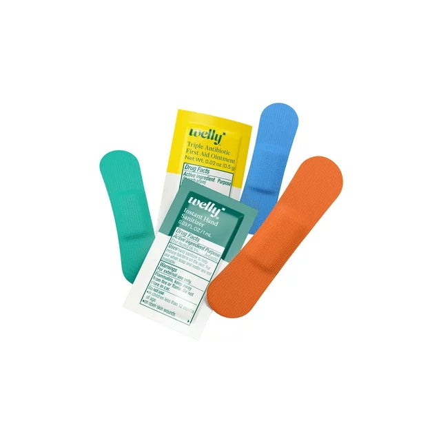 Welly First Aid, Quick Fix Kit On The Go Travel First Aid Kit Bandages And Ointments, 1 Each, 24 ct