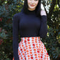 Black Mock Neck Top - 1X only