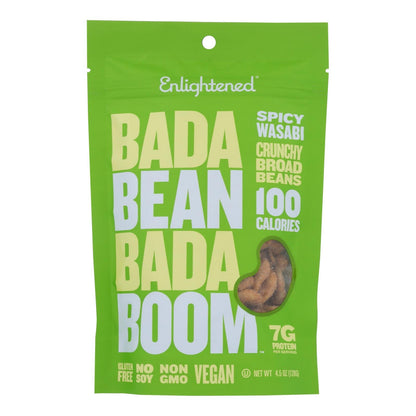 Bada Bean Bada Boom Spicy Wasabi Crunchy Beans, 4.5 Oz Bags (Pack of 6)