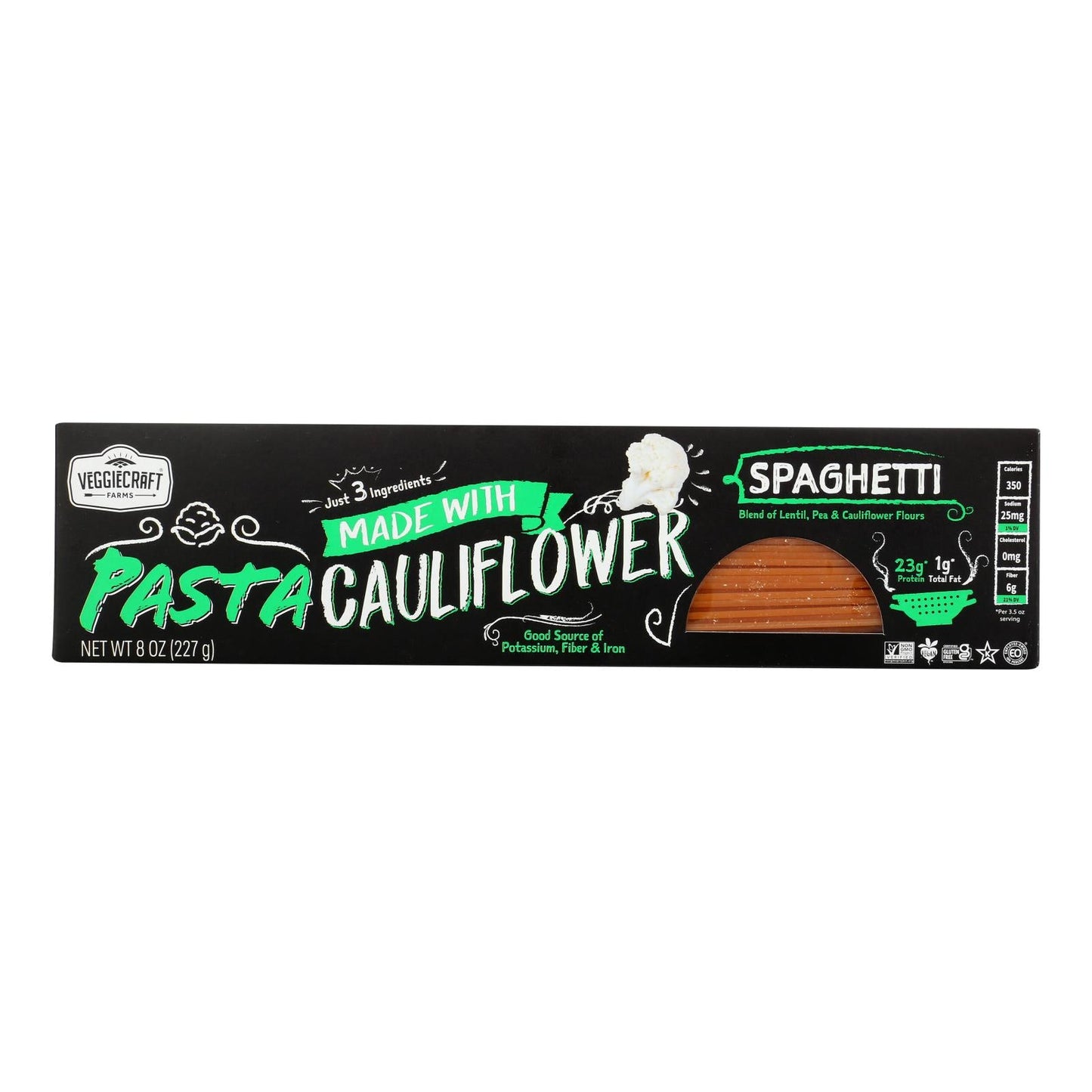 Veggiecraft - 8 Oz Cauliflower Spaghetti Pasta (Pack of 12)