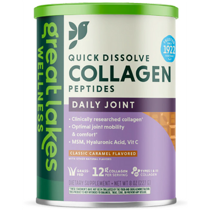 Great Lakes Wellness Premium Collagen Peptides Caramel 8 Oz