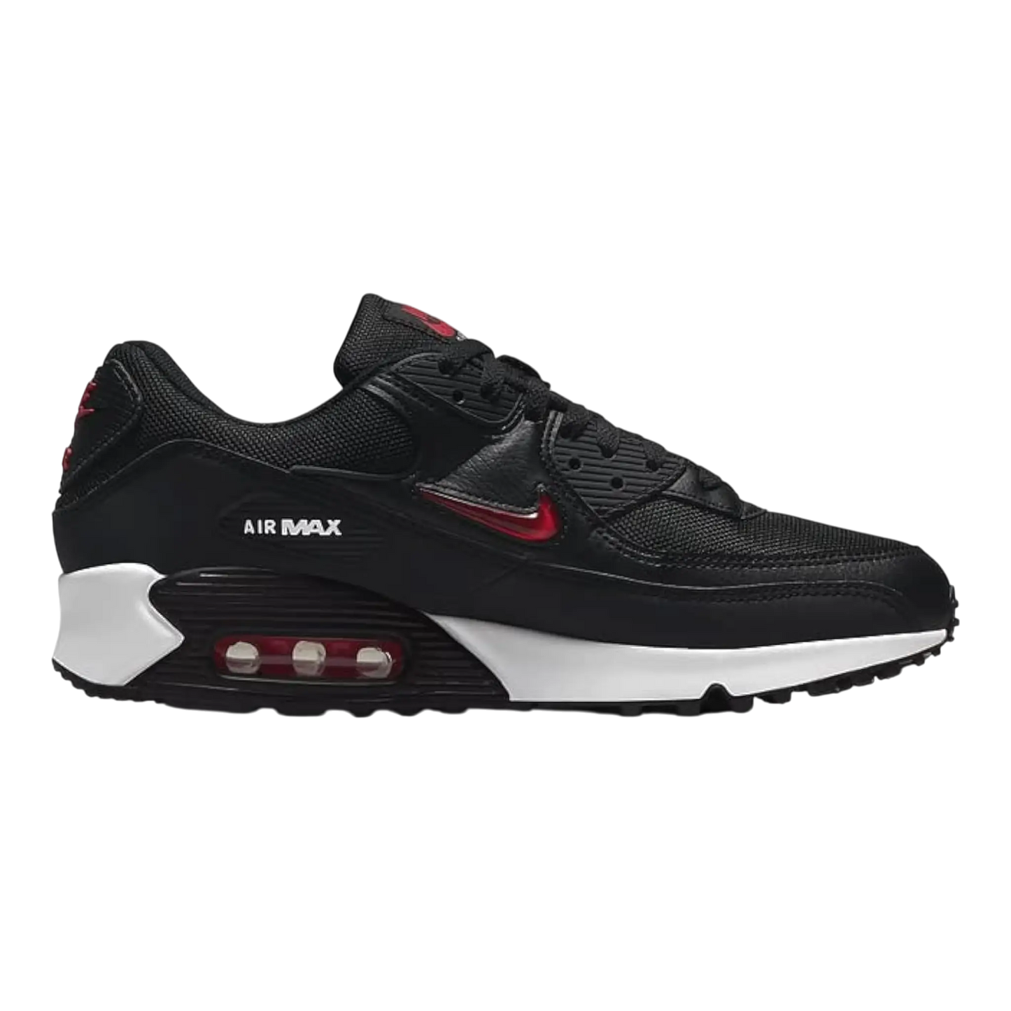 Nike Air Max 90 Men Sneakers Black White University Red