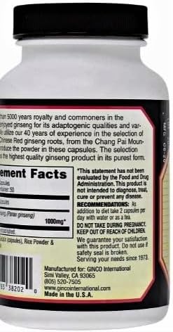 Imperial Elixir Chinese Red Ginseng, 100 Capsules